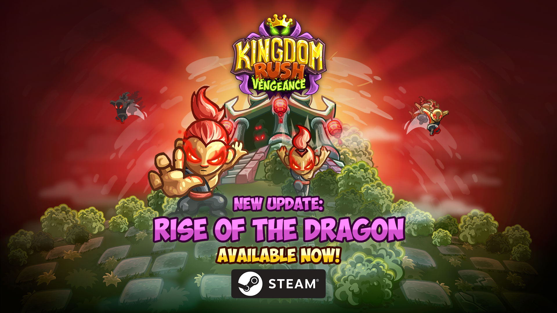 Kingdom Rush Vengeance: Rise of The Dragon arrives at STEAM! - Ironhide  Game Studio